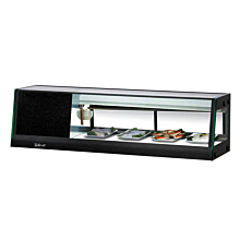 Turbo Air SAS-50L-N 47" Black Refrigerated Sushi Display Case - Left Side Compressor - 1.5 Cu. Ft.