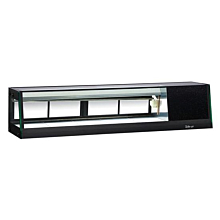 Turbo Air SAS-60R-N 59" Black Refrigerated Sushi Display Case - Right Side Compressor - 1.9 Cu. Ft.