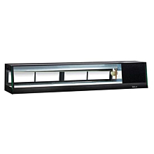 Turbo Air SAS-70R-N 70" Black Refrigerated Sushi Display Case - Right Side Compressor - 2.3 Cu. Ft.