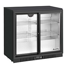 Unity S-BB2 35" Countertop Two Sliding Door Merchandising Refrigerator