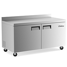 Coldline UC-60R-BS 60" Worktop Refrigerator with Backsplash