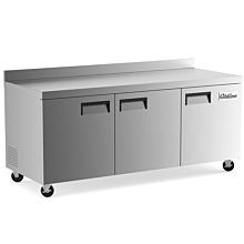 Coldline UC-72R-BS 72" Worktop Refrigerator with Backsplash