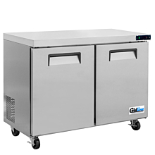 Coldline UCN-48F 48 inch length, 24 inch depth Narrow Depth Undercounter Worktop Freezer