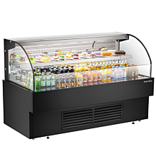 Marchia USTAR72G 71" Black Low Profile Open Air Cooler Grab and Go refrigerator