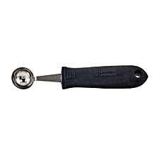 Winco VP-307 Stainless Steel 6 1/2" Melon Baller with Soft Grip Handle
