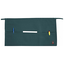 Winco WA-1221G Green 3-Pocket Waist Apron