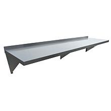 Prepline PWS-1872 18"D x 72"L Stainless Steel Wall-Mount Shelf