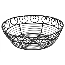 Winco WBKG-8R Round Wire Bread/Fruit Basket