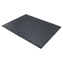 Winco WDL001-303 Ardesia Tavo Slate Rectangular Platter