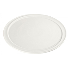Winco WDP007-101 Mazarri 10" White Narrow Rim Porcelain Platter