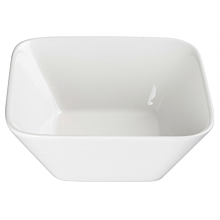 Winco WDP008-104 Ardesia Laurets Porcelain Bright White Square Bowl