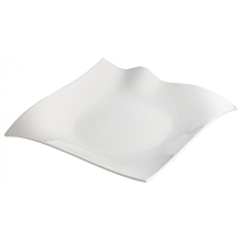 Winco WDP010-103 Falette White 12" Porcelain Dinner Plate