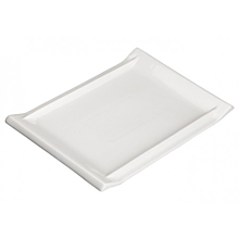Winco WDP017-114 Ardesia Tallaro Porcelain Bright White Rectangular Platter