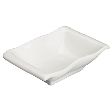 Winco WDP021-107 Ardesia Mescalore Porcelain Bright White Dish