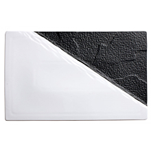 Winco WDP023-202 Ardesia Visca Porcelain Rectangular Platter