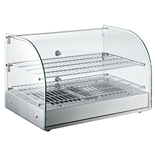 Marchia HCA45 22" Curved Glass Countertop Hot Food Display Warmer