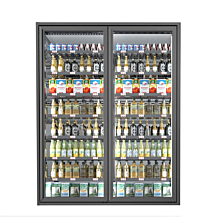 Coldline 30" x 78" Glass Doors with Shelving for Walk-In Cooler Merchandiser