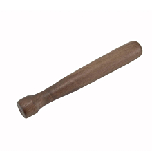 Winco WMW-8 8" Lacquered Walnut Muddler