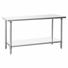 Prepline PWTG-1848 18"D x 48"L Stainless Steel Worktable with Undershelf
