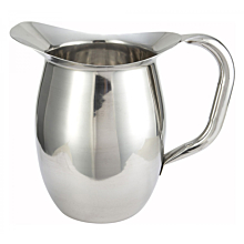 Winco WPB-2 64 oz. Stainless Steel Deluxe Bell Pitcher