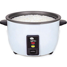 Global WRC-1050W 16" 50 Cup Cooked (25 Cup Uncooked) 120v Electric Rice Cooker/Warmer