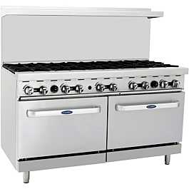 36in Range 12 Griddle/ 4 Burners on Right Natural Gas Cookrite Atosa - 5  Star Restaurant Equipment