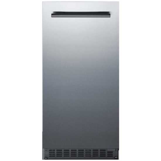 Summit BIM68OSPUMP 15" Builtin Pump Slim Ice Maker Machine Kitchenall