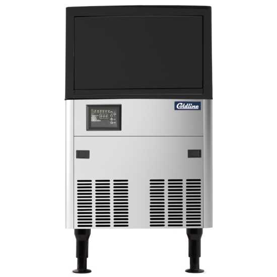 Coldline ICE80 80 lb. Undercounter Half Cube Air Cooled Ice Machine wi
