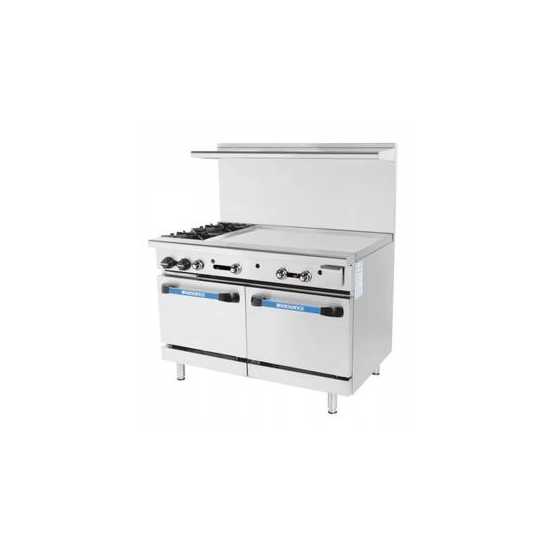 Turbo Air Radiance TARG48G2B 60" 2 Burner Gas Commercial Range with O