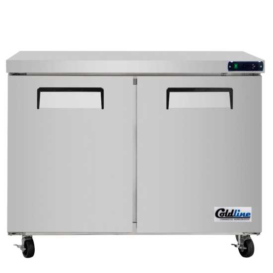 Coldline UCN48F 48" Narrow Depth Undercounter Worktop Freezer Kitchenall