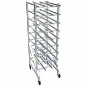 Prepline CNRK-162 25" Full Size Mobile Aluminum Can Rack for 162 #10 and 216 #5 Cans, Fully Assembled