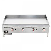 Cookline CGG-48M 48" Commerical Countertop Gas Griddle with Manual Controls - 120,000 BTU