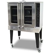 Cookline CC100 38" Gas Single Deck Full Size Commercial Convection Oven with Legs - 54,000 BTU