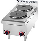 Cookline GS2 Countertop 2 Burner Electric Hot Plate - 5200W
