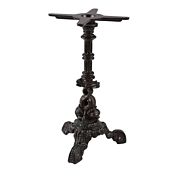 JMC Furniture Dolphin Indoor Cast Iron Table Base - 28" Height / 16" Spider Length / 16" Cross Base