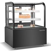 Marchia MB36-B 36" Curved Glass Refrigerated Bakery Display Case, Black