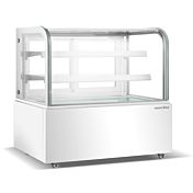 Marchia MB60-W 60" White Curved Glass Refrigerated Bakery Display Case
