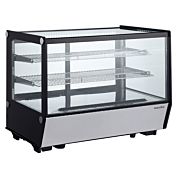 Marchia MDC160-ST 36" Countertop Refrigerated Straight Glass Bakery Display Case with LED Lighting