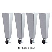 Bakers Pride S1120Y 30" Legs with Casters for Deck Ovens