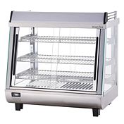 Marchia SHCC96 27" Stainless Steel Heated Countertop Display Front, Rear Doors