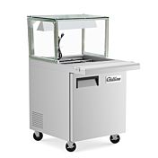 Coldline SMB27-LT 27" Refrigerated Salad Bar with Cutting Board and Lighted Sneeze Guard