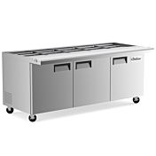 Coldline SMB72-N 72" Stainless Steel Refrigerated Salad Bar, Buffet Table