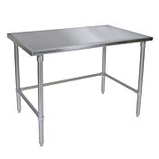 Prepline PWTG-2448-OB 24"D x 48"L Stainless Steel Worktable with Open Base