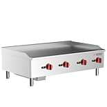 Cookline CGG-48T-HD 48" Commercial Countertop Gas Griddle with Thermostatic Controls - 120,000 BTU