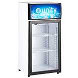 Unity U-CR2 16" Countertop Swing Door Merchandising Refrigerator