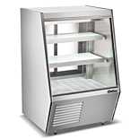 Coldline HDL36 36" Refrigerated Slanted Glass High Meat Deli Case with Rear Storage