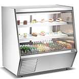 Coldline HDL-60 60" Refrigerated Slanted Glass High Meat Deli Case with Rear Storage