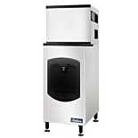 Coldline ICE550-BD-HA 30" 550 lb. Ice Dispensing Half Cube Ice Machine with Bin for Hotels