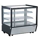Marchia MDC120-ST 28" Countertop Refrigerated Straight Glass Bakery Display Case with LED Lighting
