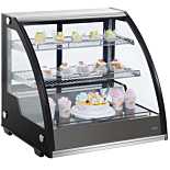 Marchia MDC130 32" Countertop Refrigerated Curved Glass Bakery Display Case with LED Lighting